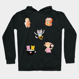 Cool Kitties Sticker-pack Hoodie